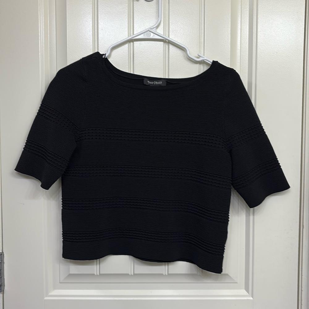WHBM short sleeve,‎ accent sweater, Size large